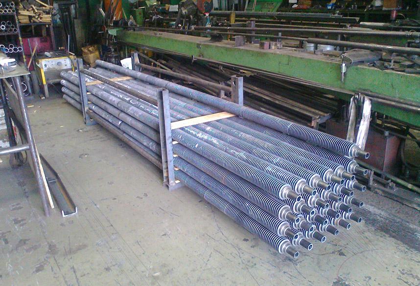 Tubos AFR90/38 en Ø38 x 4 calidad SA192 con aleta de fundido calidad GG20 DIN1691 para Dow Chemical Ibérica S.L.